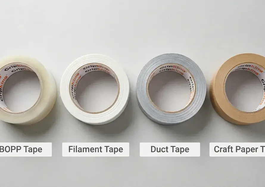 BOPP tape vs filament tape vs duct tape vs craft paper tape