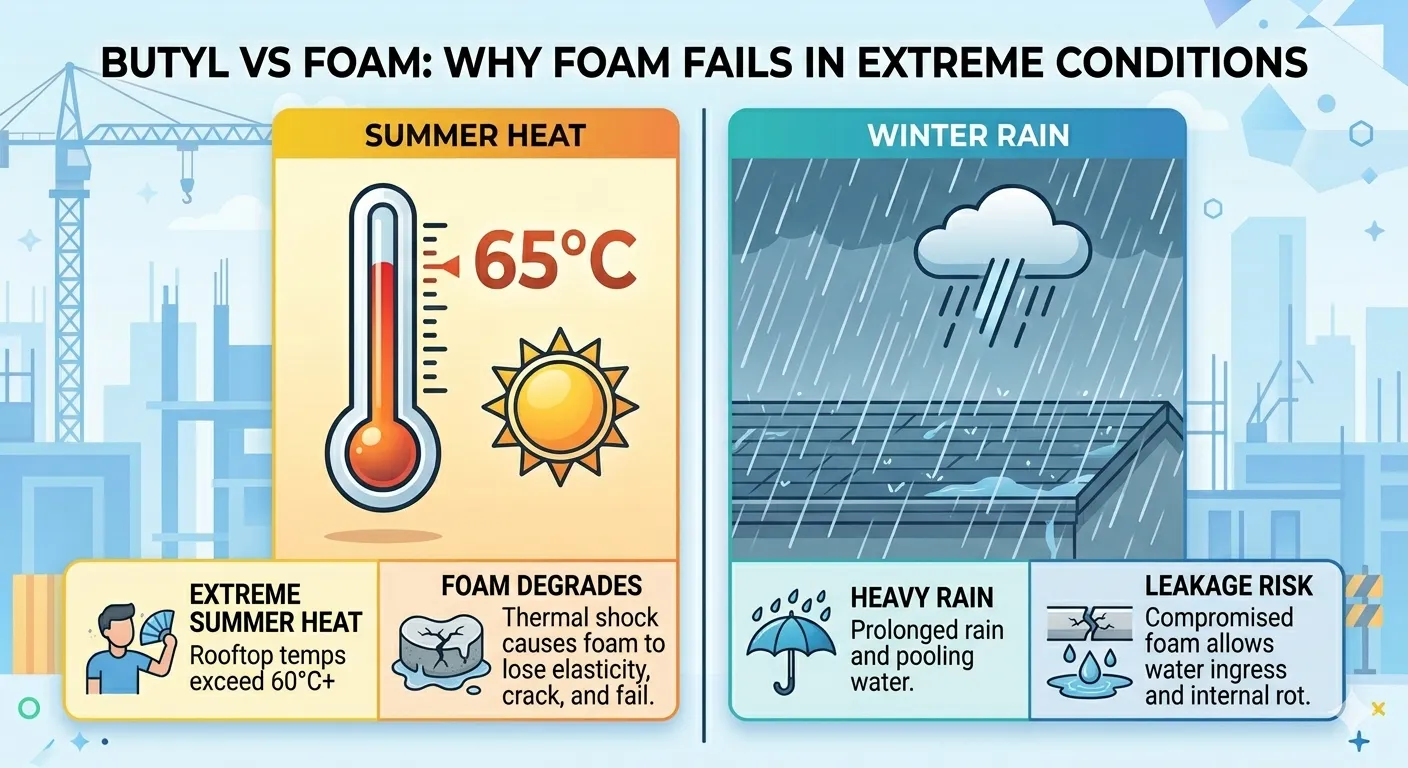 Butyl vs Foam