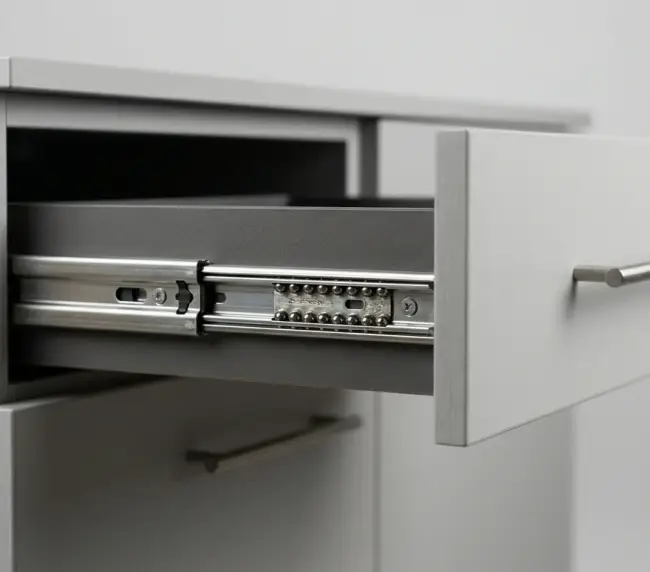 Telescopic channel uses guide gripking tapes
