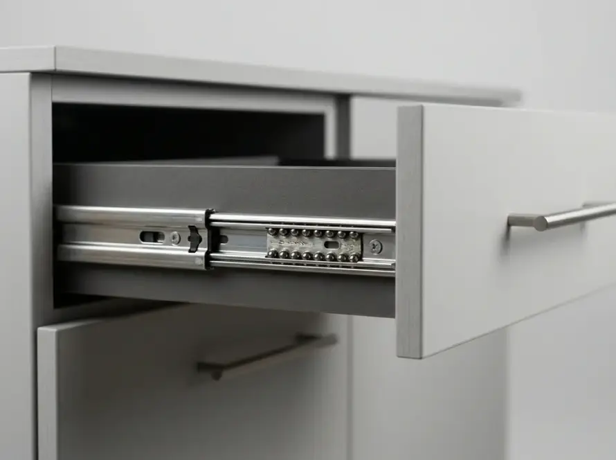 Telescopic channel uses guide gripking tapes