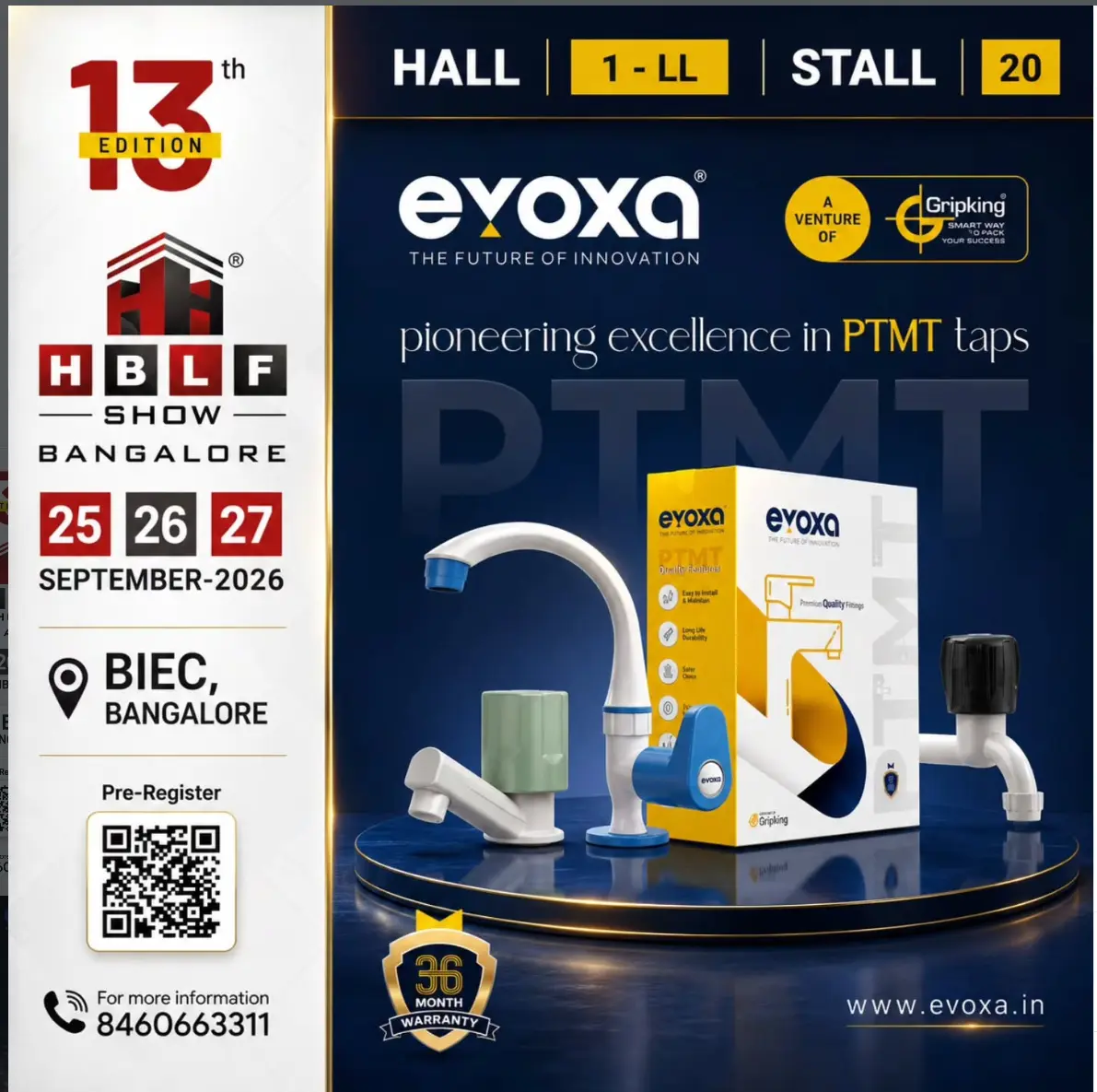Evoxa Taps event at HBLF Show Bangalore 2026