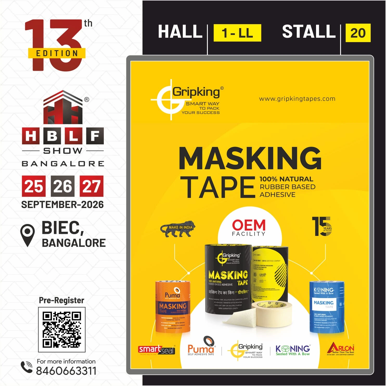 Gripking Tapes event at HBLF Show Bangalore