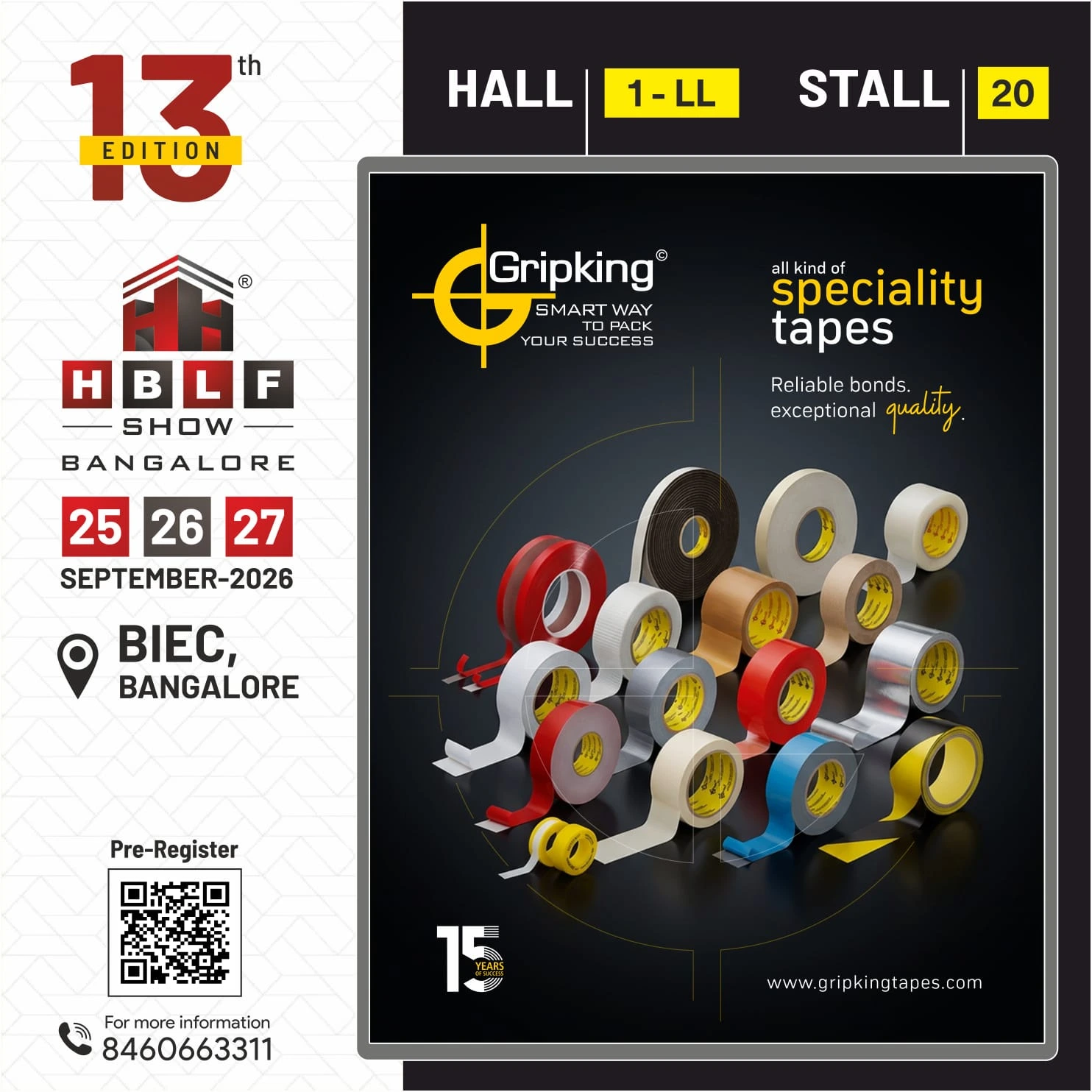 Gripking Tapes event at HBLF Show BIEC Bangalore